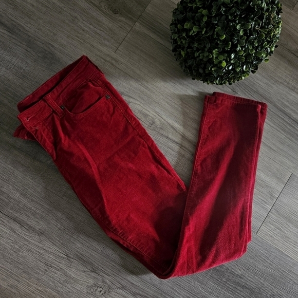 Red Velvet Corduroy Pants 👖 - Picture 1 of 6
